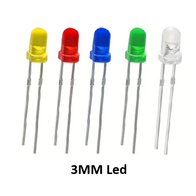 3mm Led red Through hole